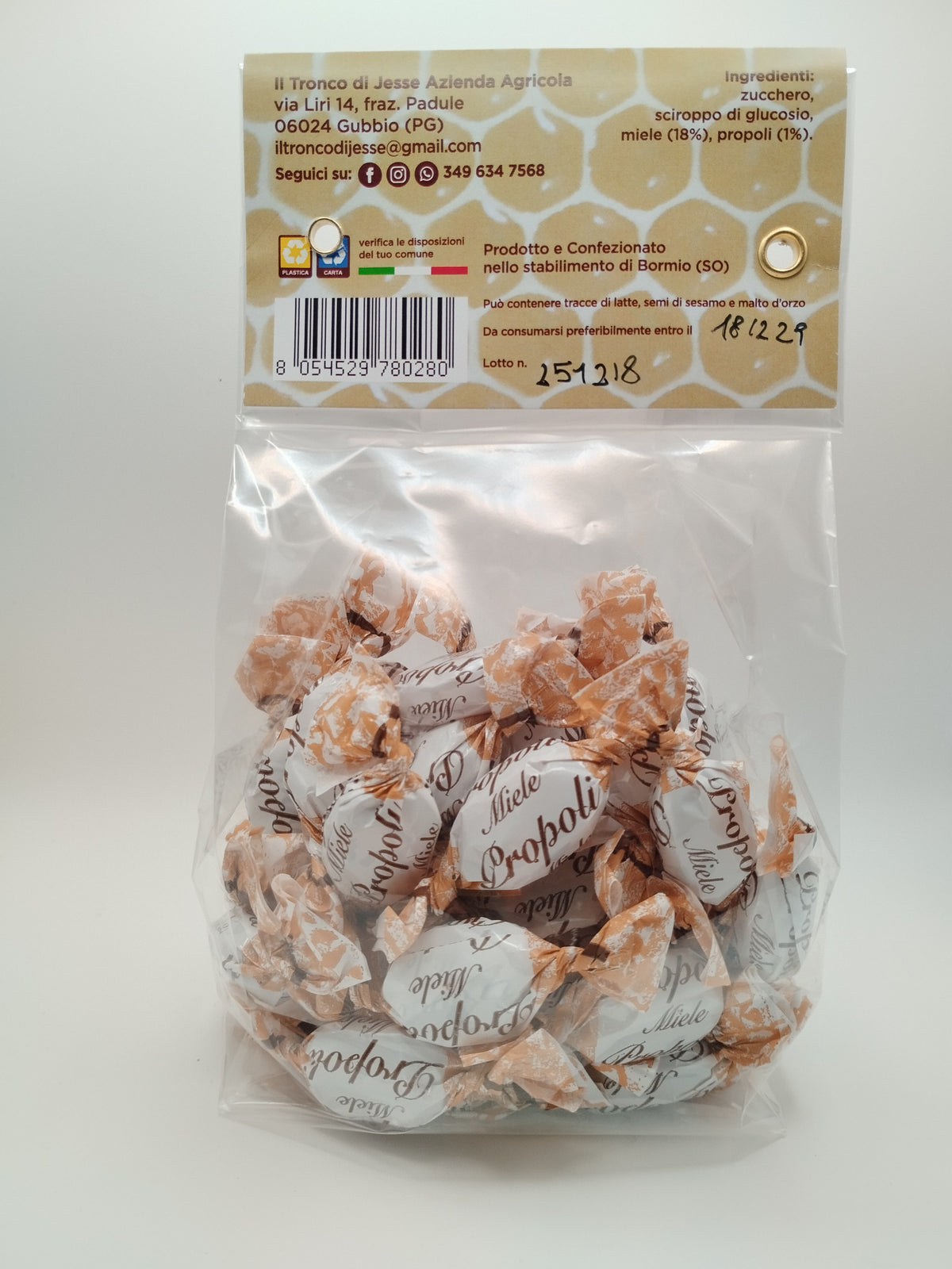 Caramelle al Miele e Propoli